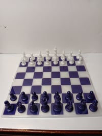 Image 1 of Custom Chess Board and Chess Pieces