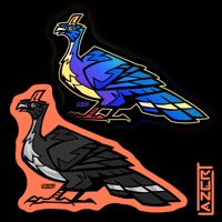 Image 1 of Horned Guan  - Stickers