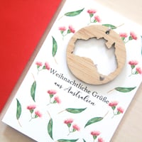 Image 9 of German Christmas Card. Australian Made. 4 Designs.