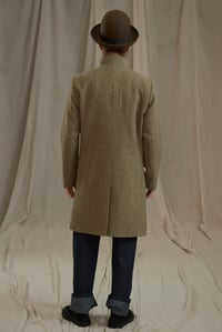 Image 5 of East End wool Coat - Harris Tweed Sage