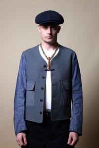 Image 1 of Capital Cardigan Jacket - Blue 