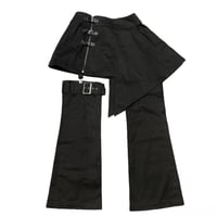 Image 1 of Black Peace Now skirt and leg covers set