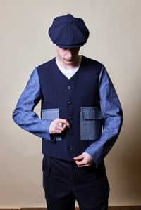 Image 1 of Capital Cardigan Jacket - Navy