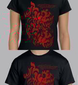 Image of Black T-Shirt with Tribal Art