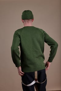 Image 8 of Cable Cardigan - Green 