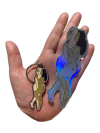 Image 2 of Under your spell sticker and keyring set