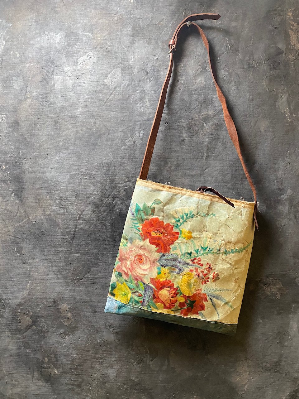 Image of one of a kid painting bag - spring blooms