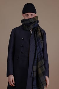 Image 1 of Wide Scarf - Blackwatch Olive