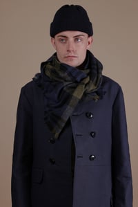 Image 4 of Wide Scarf - Blackwatch Olive