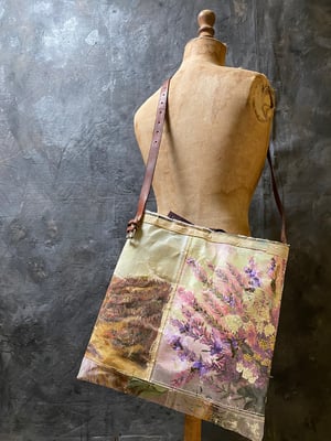 Image of one of a kind painting bag - heather