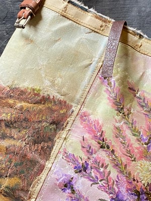 Image of one of a kind painting bag - heather