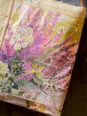 Image of one of a kind painting bag - heather