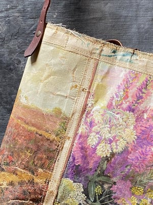 Image of one of a kind painting bag - heather