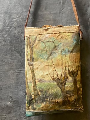 Image of one of a kind painting bag - willow