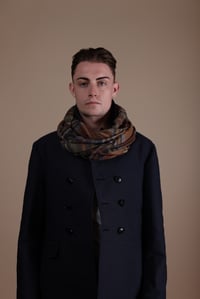 Image 5 of Wide Scarf - Stewart Olive