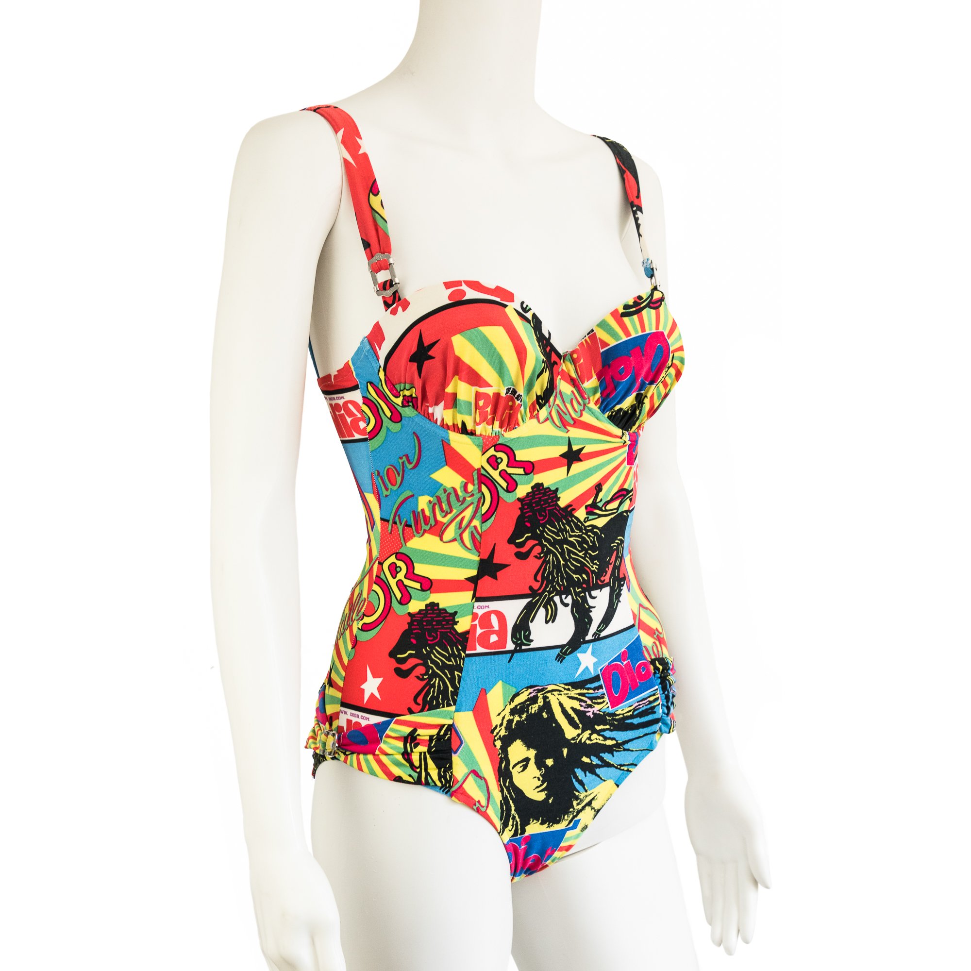 Image of Christian Dior by Galliano 2004 Rasta Mania Swimsuit 