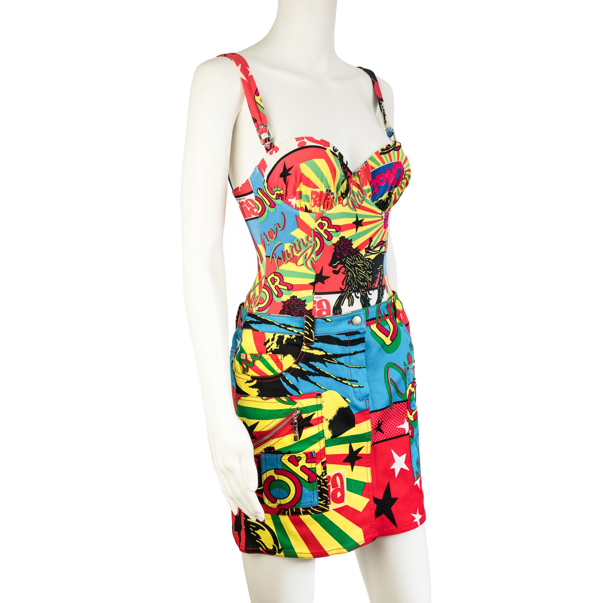 Image of Christian Dior by Galliano 2004 Rasta Mania Swimsuit 