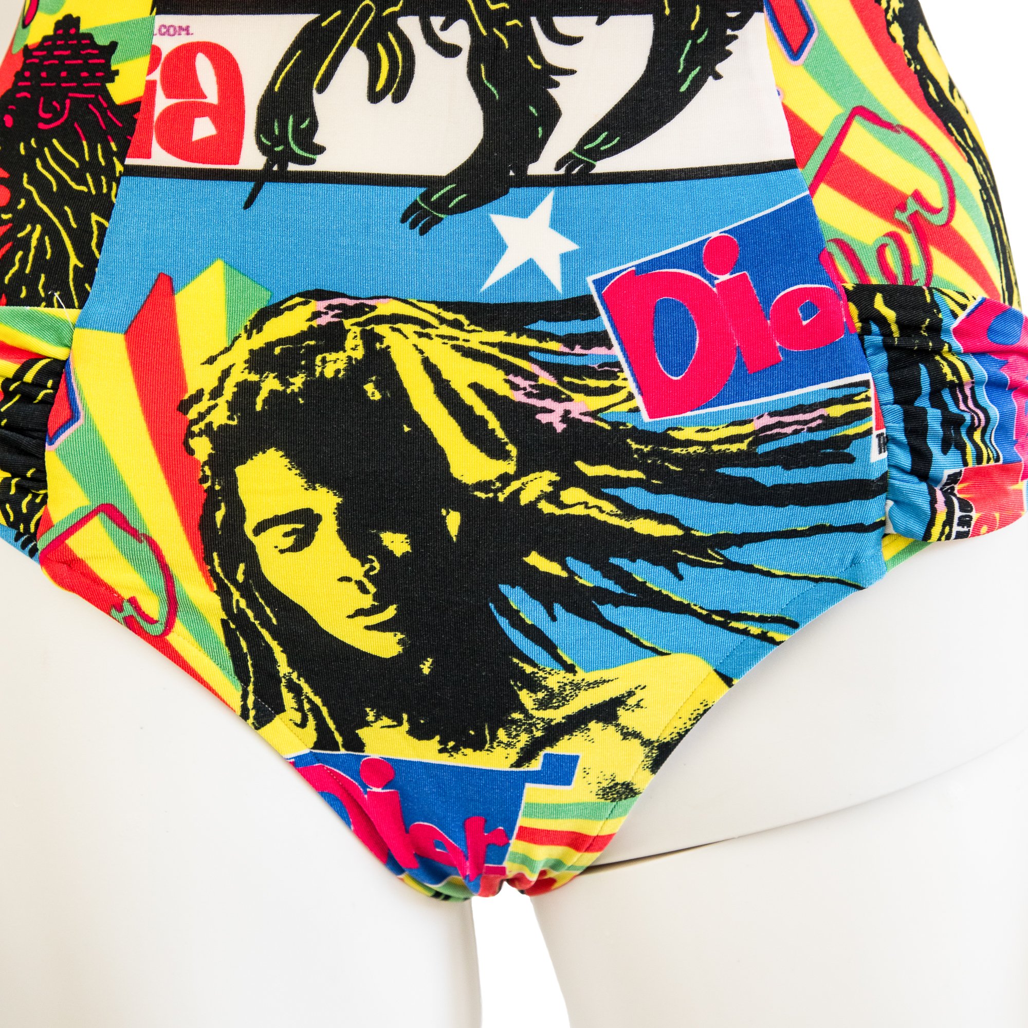 Image of Christian Dior by Galliano 2004 Rasta Mania Swimsuit 