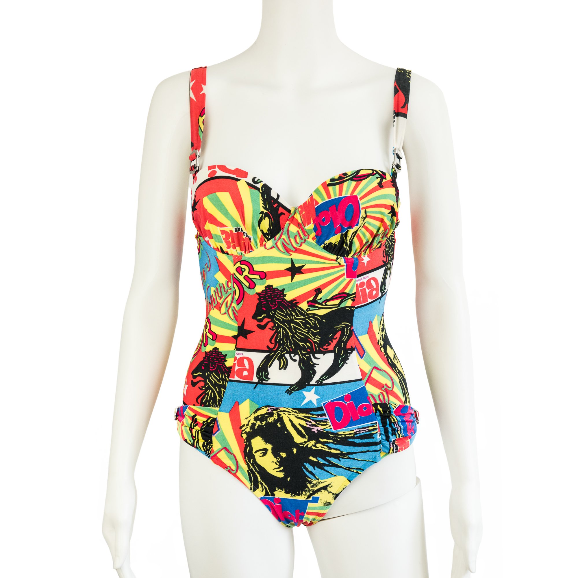 Image of Christian Dior by Galliano 2004 Rasta Mania Swimsuit 