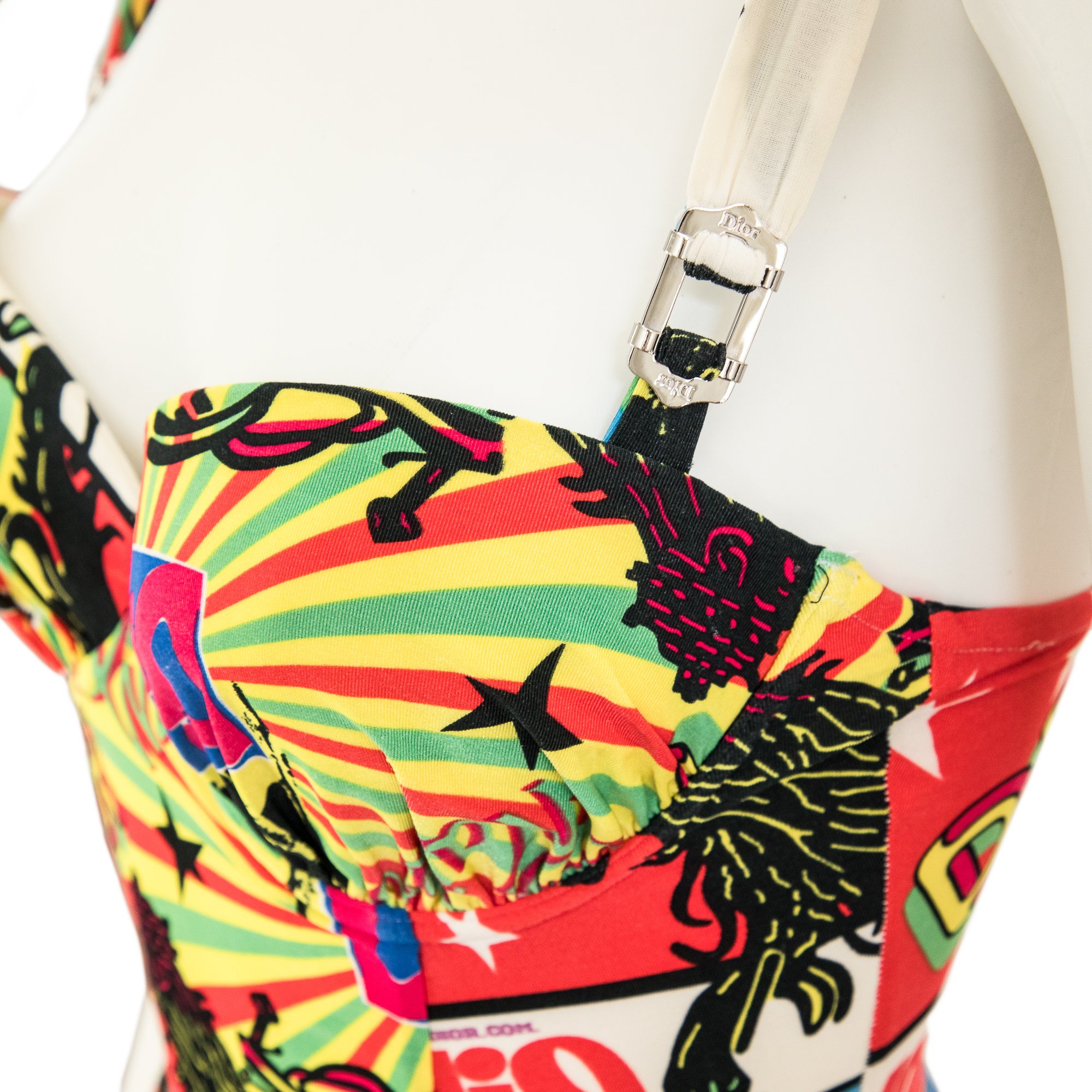 Image of Christian Dior by Galliano 2004 Rasta Mania Swimsuit 