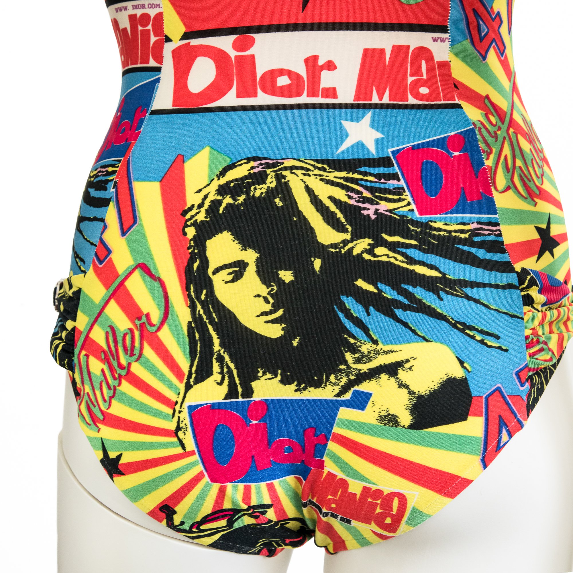 Image of Christian Dior by Galliano 2004 Rasta Mania Swimsuit 