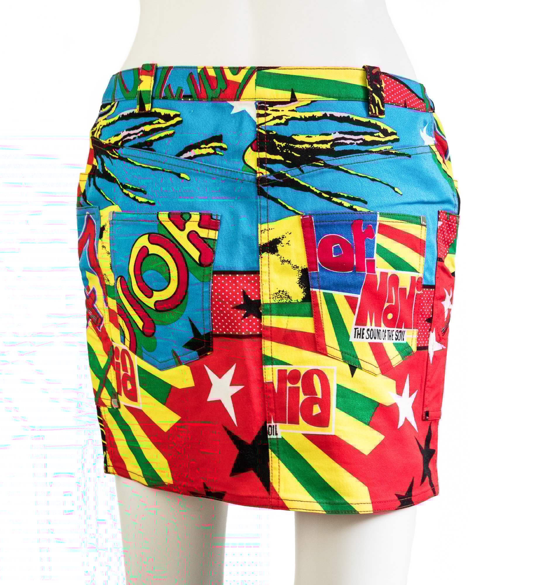Image of Christian Dior by Galliano 2004 Rasta Mania Skirt