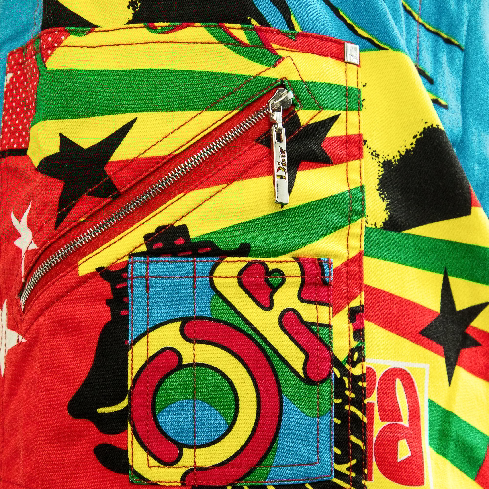 Image of Christian Dior by Galliano 2004 Rasta Mania Skirt