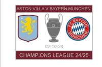 Image 2 of Villa V Bayern Munich Champions league 24/25 match Badge 