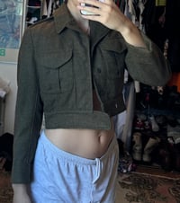 Image 9 of 1973 cropped military jacket
