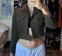 Image 10 of 1973 cropped military jacket