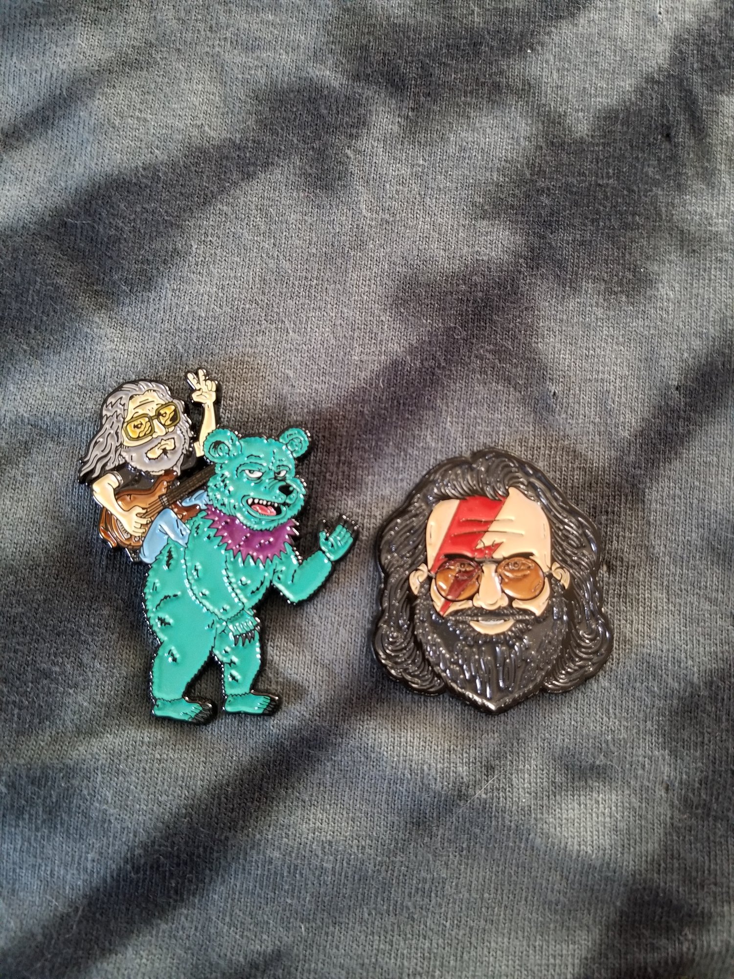 Image of Choose a Jerry Garcia Pin. Comes with 10 GD stickers.