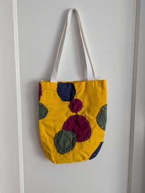 Image of Patchwork Canvas Tote Bag 