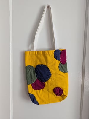 Image of Patchwork Canvas Tote Bag 