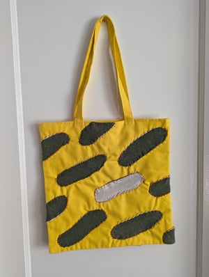 Image of Patchwork Germ Canvas Tote Bag 