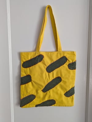 Image of Patchwork Germ Canvas Tote Bag 