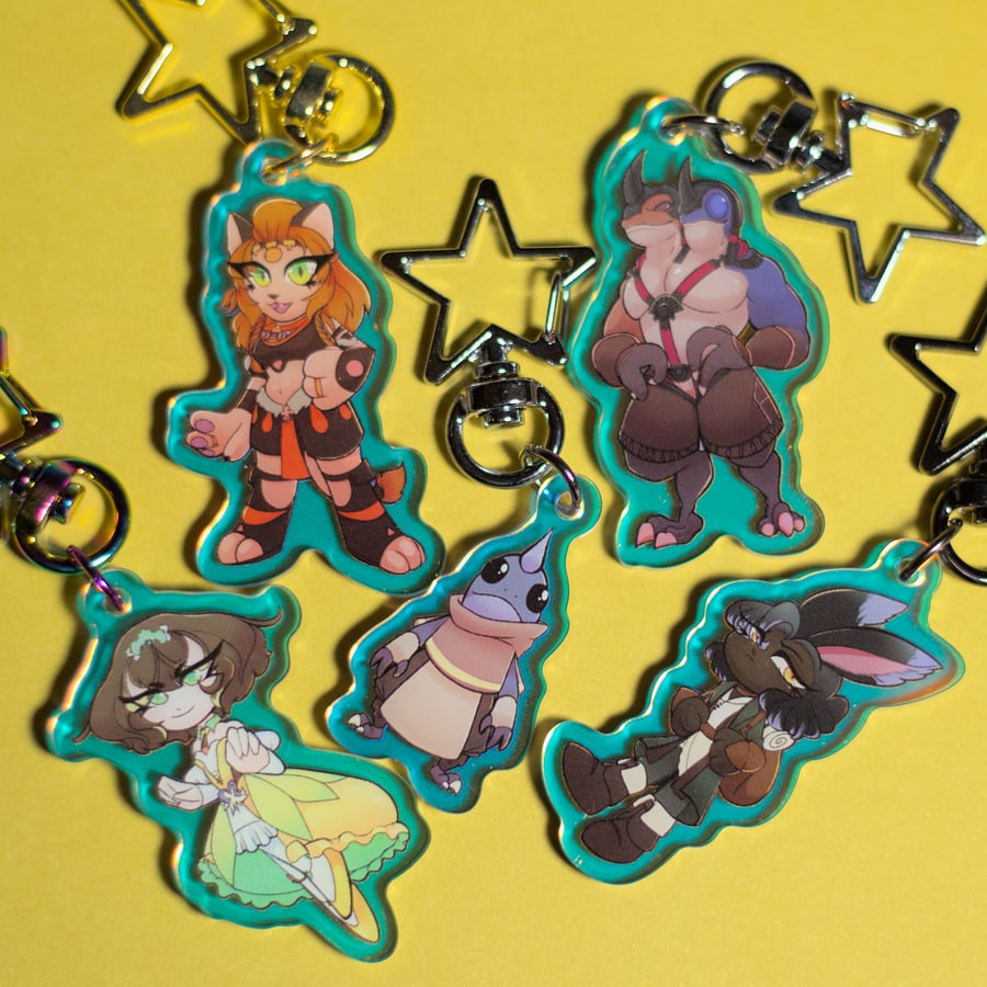 Image of Dawntrail Chibi Acrylic Charms