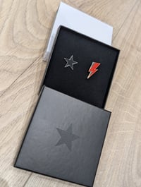 Image 7 of Blackstar and Lightning Bolt Badge Set