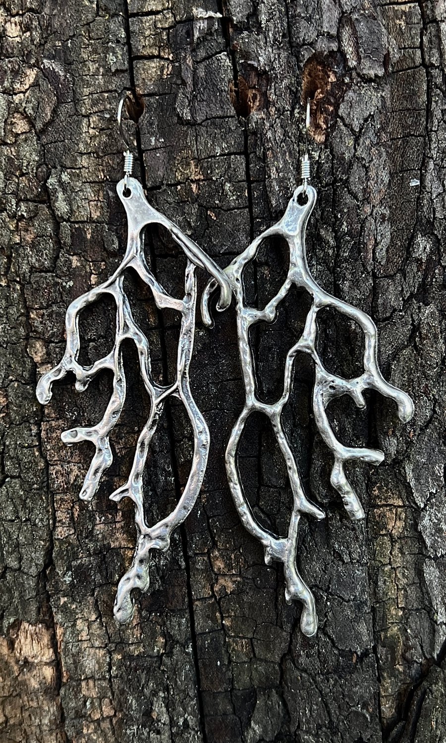 Image of XL MELTED BRANCHES EARRINGS