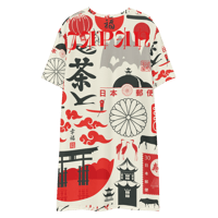 Image 4 of Endless Discovery Theme of Japan T-shirt Dress