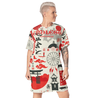 Image 7 of Endless Discovery Theme of Japan T-shirt Dress