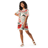 Image 2 of Endless Discovery Theme of Japan T-shirt Dress