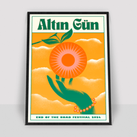 Image 1 of Altın Gün Screenprinted Gigposter