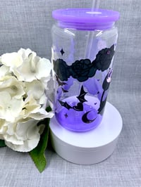 Image 3 of Grim Reaper 16oz glass can tumbler 
