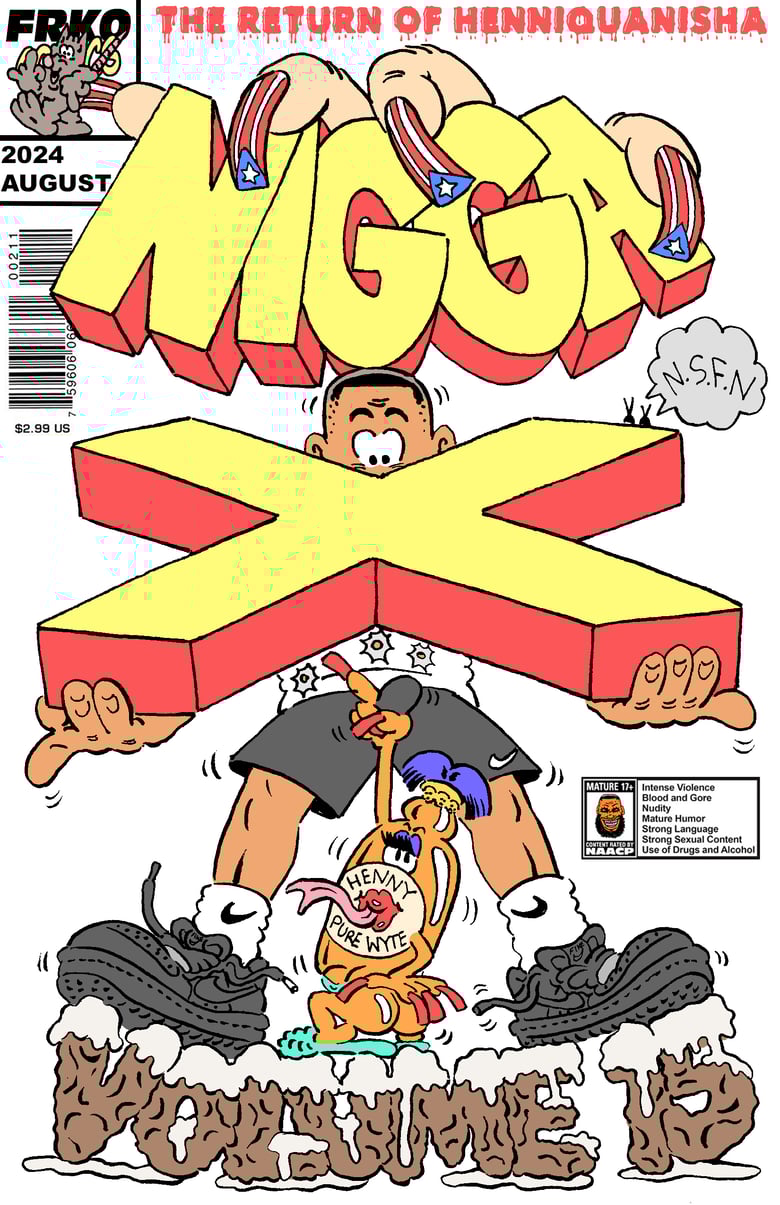 Image of "NIGGA-X VOL. 15 COMIC" (2-PAGE)
