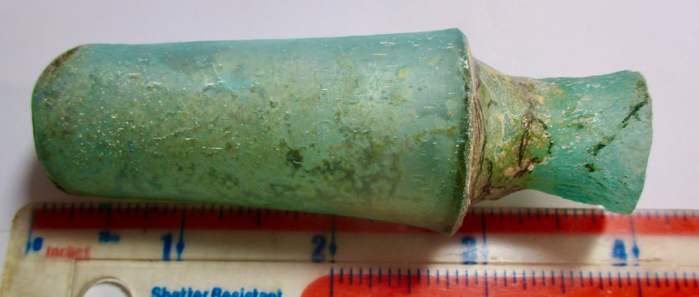 Shipwreck Sale: Roman 4+ Inch Glass Bottle, Interesting 2-Level Design