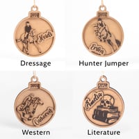 Image 5 of Customizable Hobby Specific Ornaments - Horse Edition