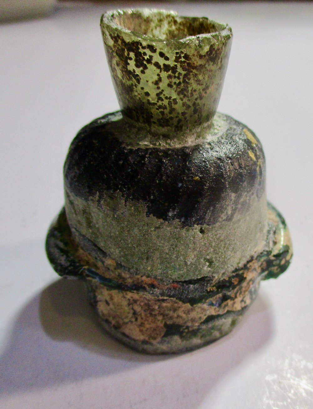 Special Sale Until Dec 15/Below Cost: Very Heavy & Thick 2+ Inch Roman Glass Bottle