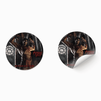 OF RAGE AND GRIEF "ROUND" STICKER
