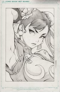 ORIGINAL ART SIGNED CHUN LI PENCIL ART