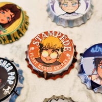 Image 1 of trigun bottlecap buttons